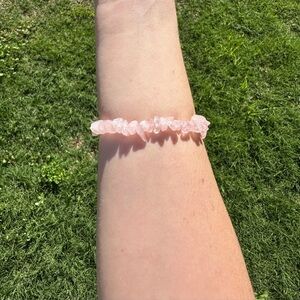 Pink Rhodochrosite Beaded Bracelet